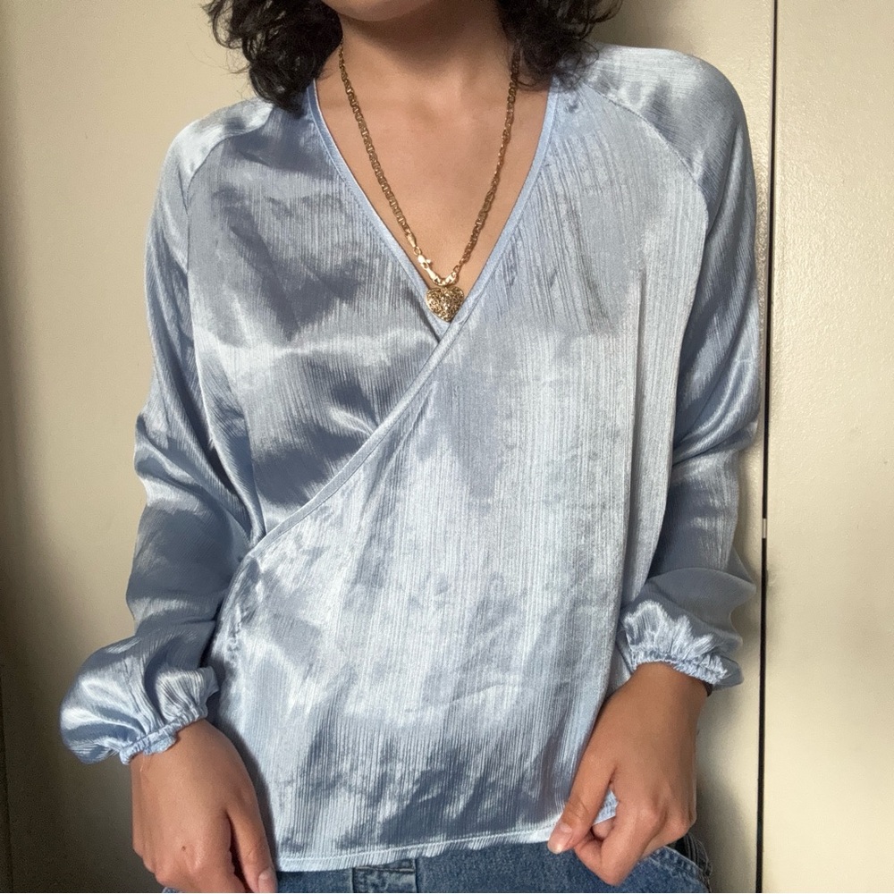 Elegant Blue Women's Top